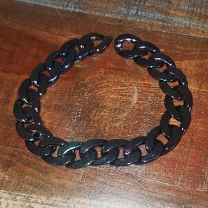 Oil Slick Rainbow Purse Chain NEW 13"